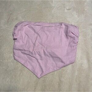 Bershka light pink bandana xsmall tube top